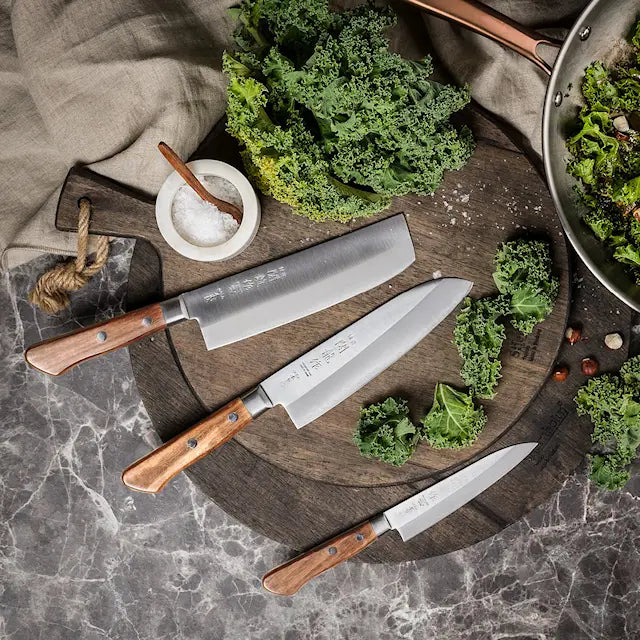 Sekiryu Wood santokukniv 16,5 cm silver