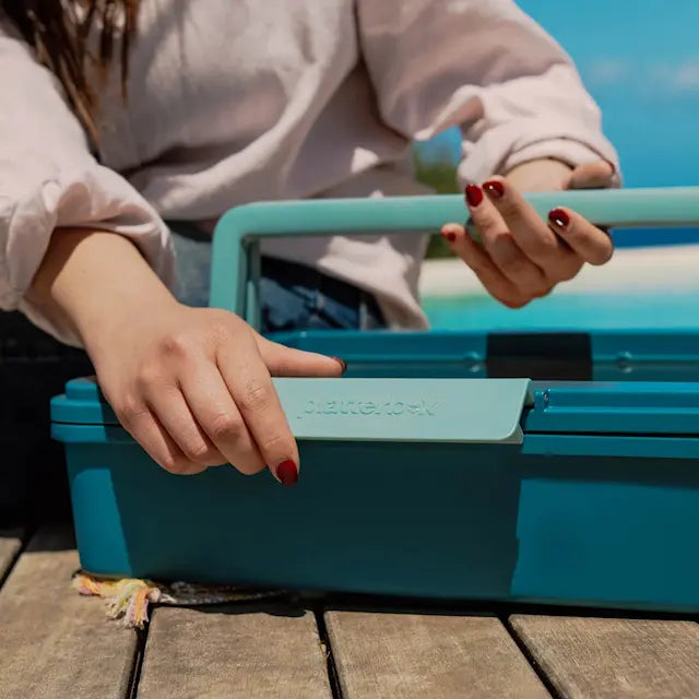 Platterbox Matlåda isolerad med kylning 5,5 L Teal