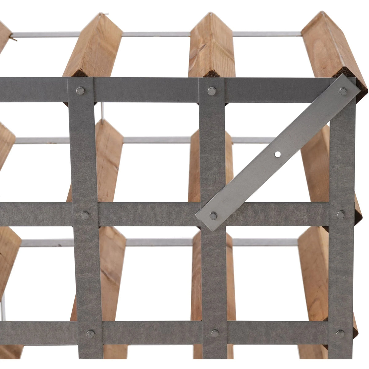 Traditional Wine Rack Vinställ Light Oak 42 Flaskor