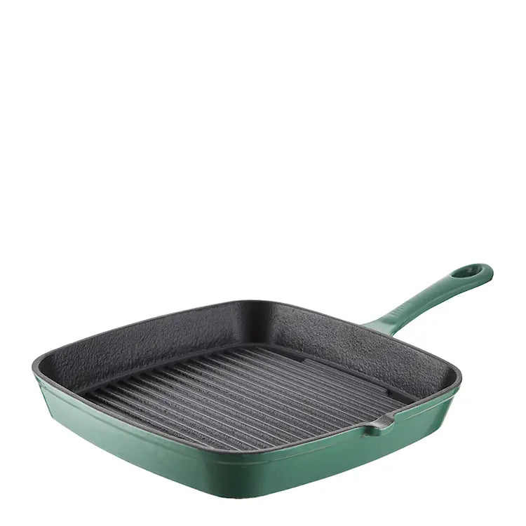Barbary&Oak Grillpanna Gjutjärn 23 cm Grön