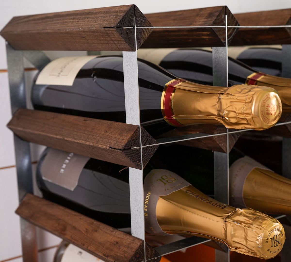 Traditional Wine Rack Vinställ Dark Oak 12 flaskor
