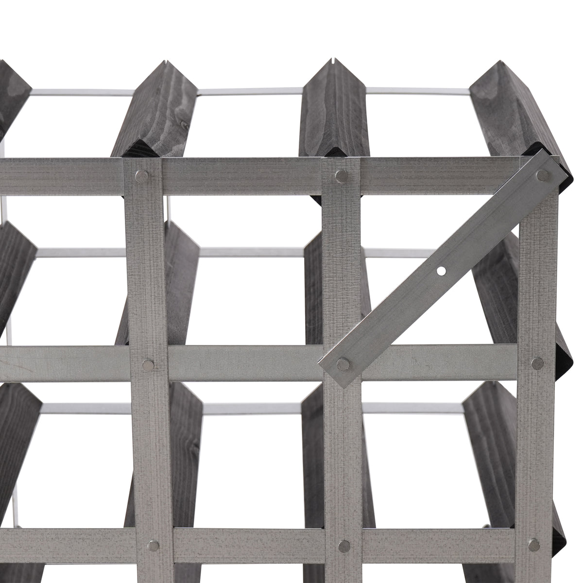 Traditional Wine Rack Vinställ Black 16 Flaskor