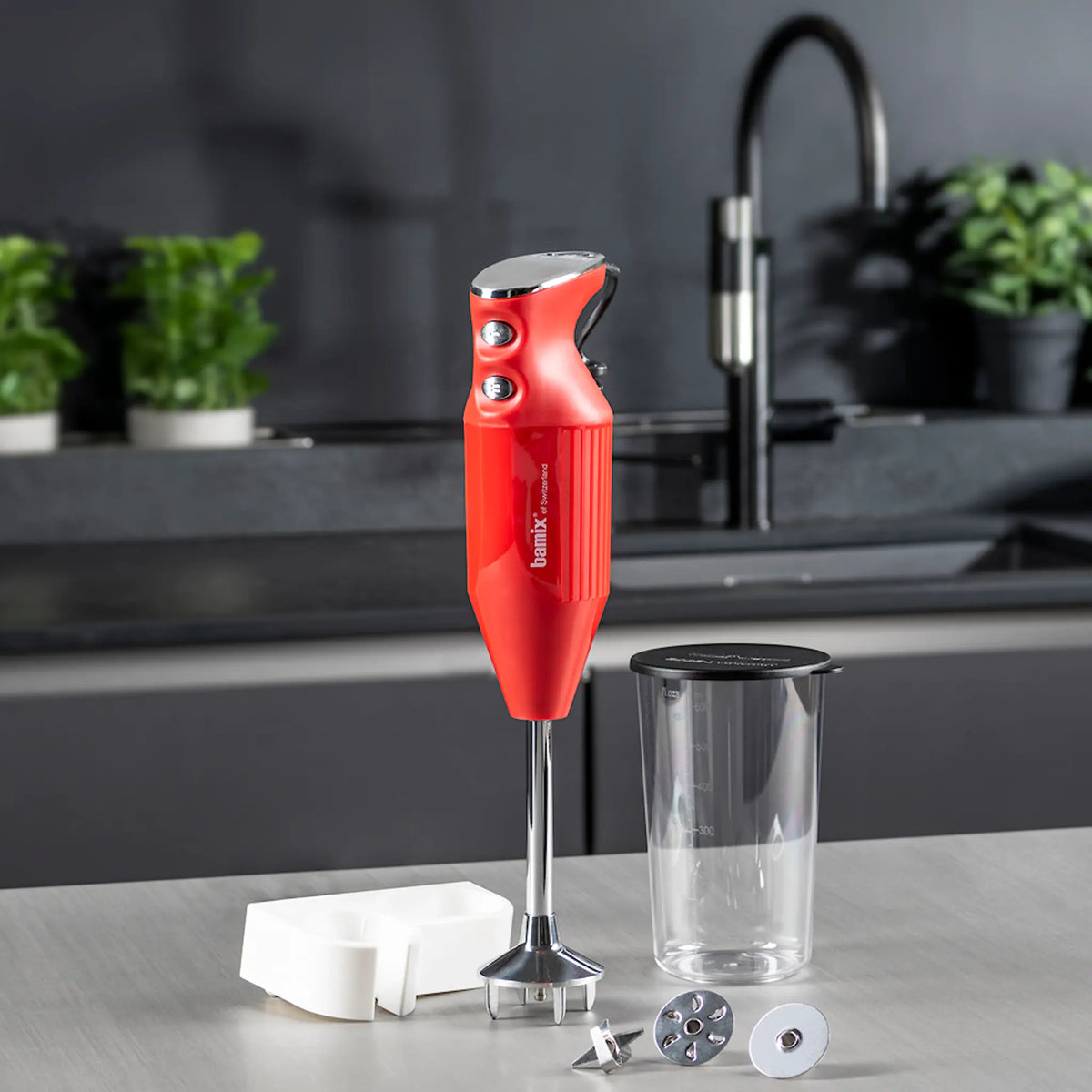 Bamix Stavmixer Mono C 200 watt Röd