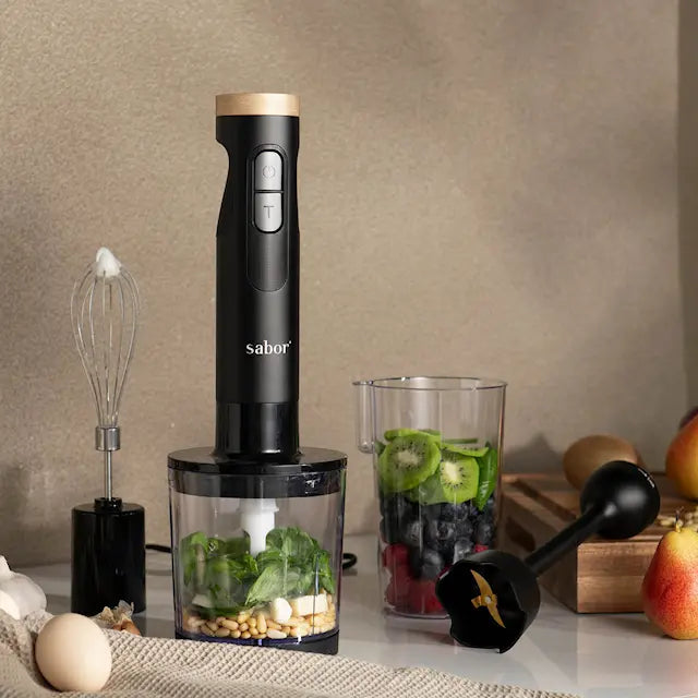 Sabor Ultimate stavmixer 1000W 0,6 L svart/klar