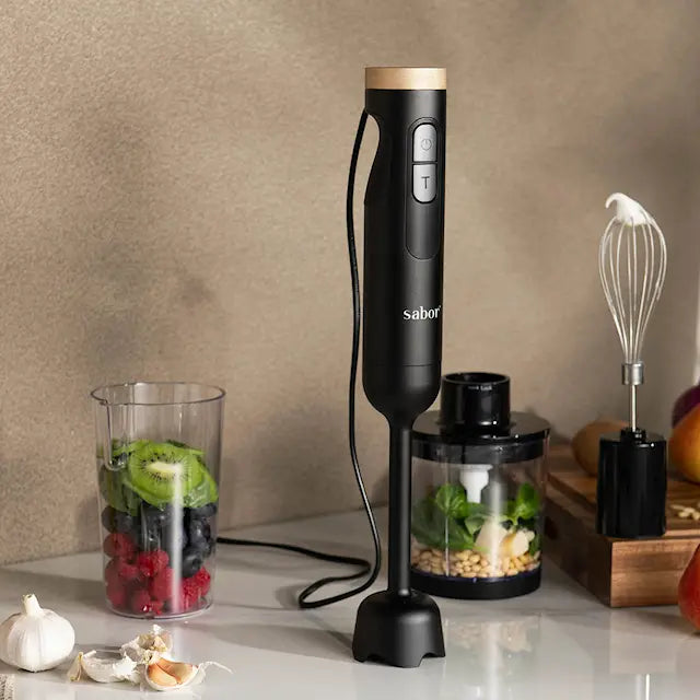 Sabor Ultimate stavmixer 1000W 0,6 L svart/klar