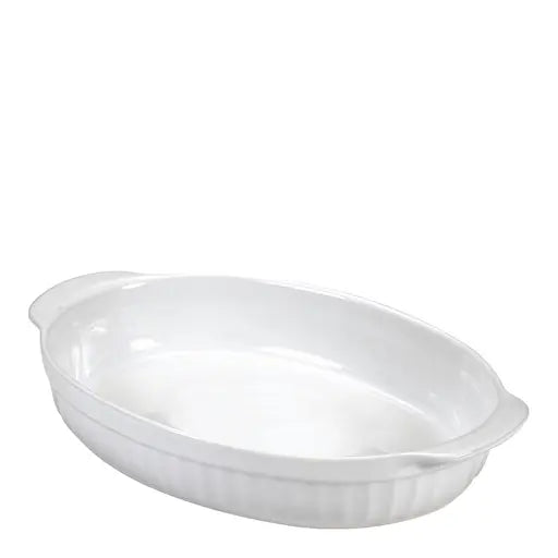 Guardini Ceramica ugnsform oval 30x18 cm vit
