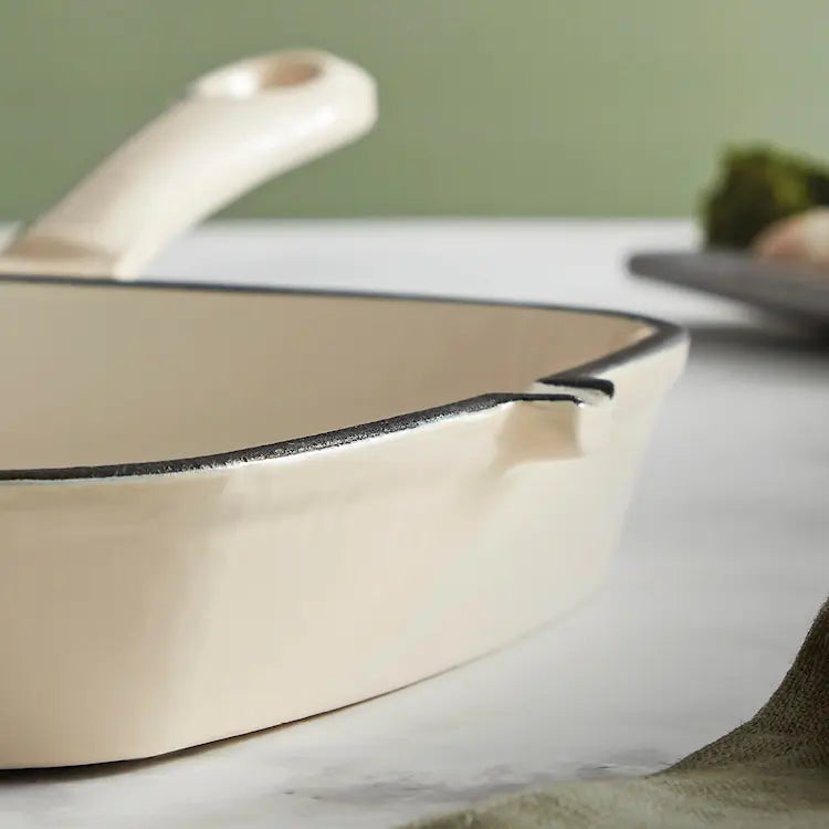 Barbary&Oak Grillpanna Gjutjärn 23 cm Creme