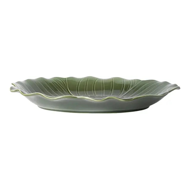 Stiernholm Flora serveringsfat 43x34 cm grön