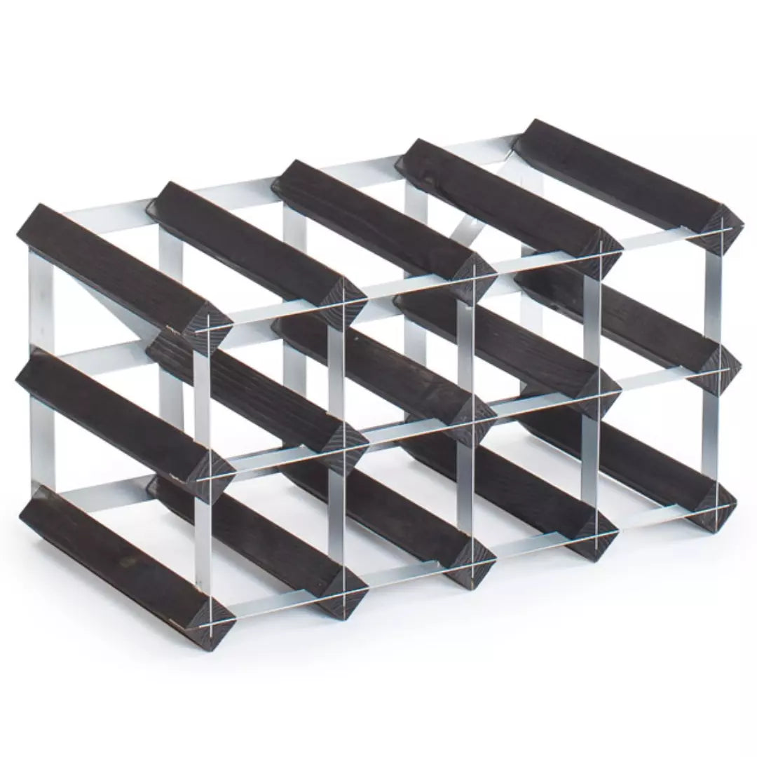 Traditional Wine Rack Vinställ Black 12 flaskor