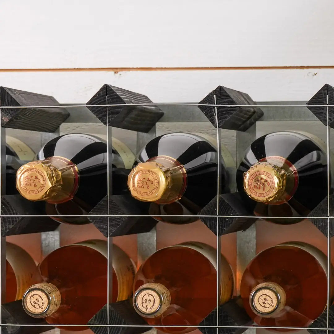 Traditional Wine Rack Vinställ Black 9 Flaskor