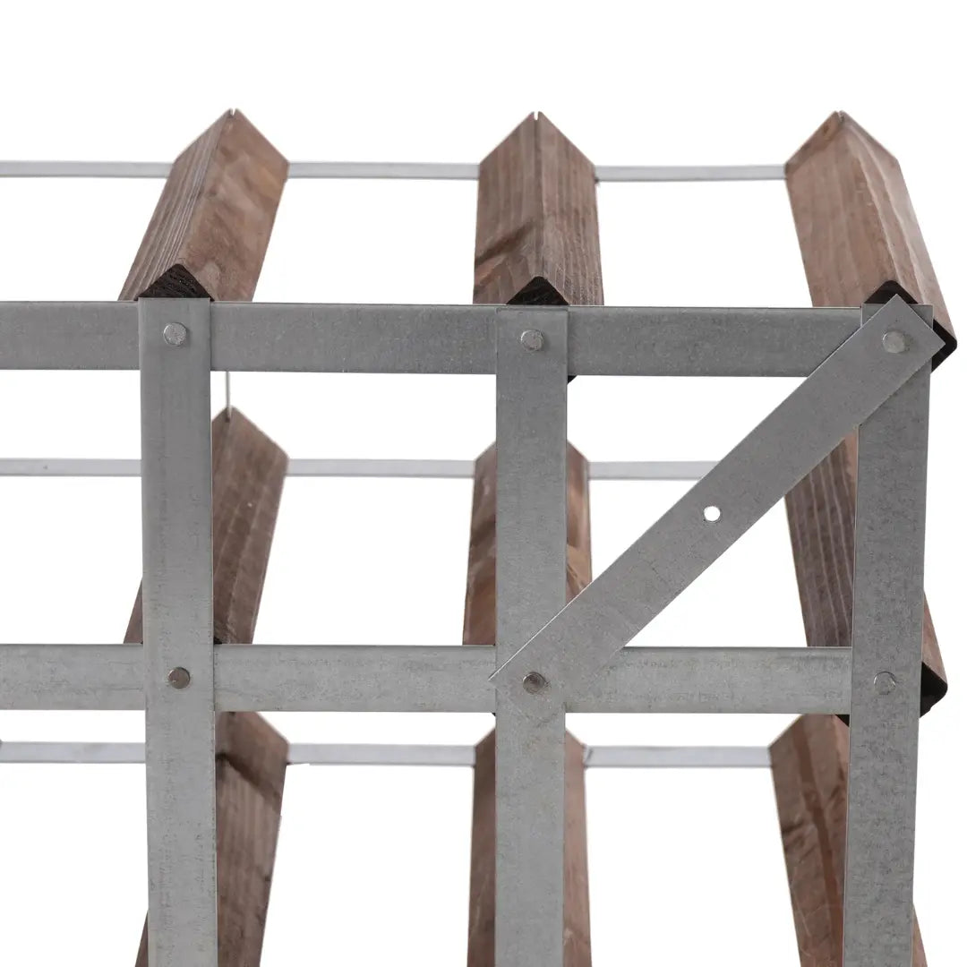 Traditional Wine Rack Vinställ Dark Oak 9 Flaskor