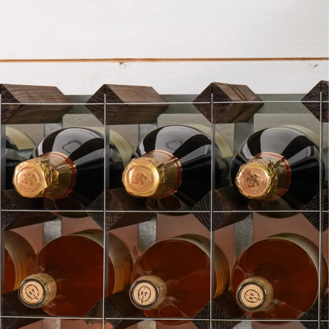 Traditional Wine Rack Vinställ Dark Oak 9 Flaskor