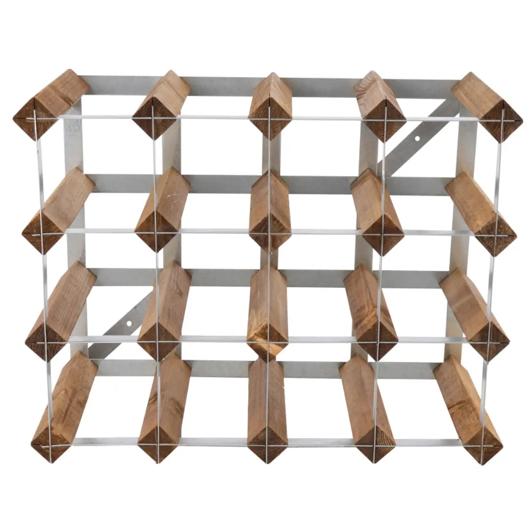 Traditional Wine Rack Vinställ Light Oak 16 Flaskor