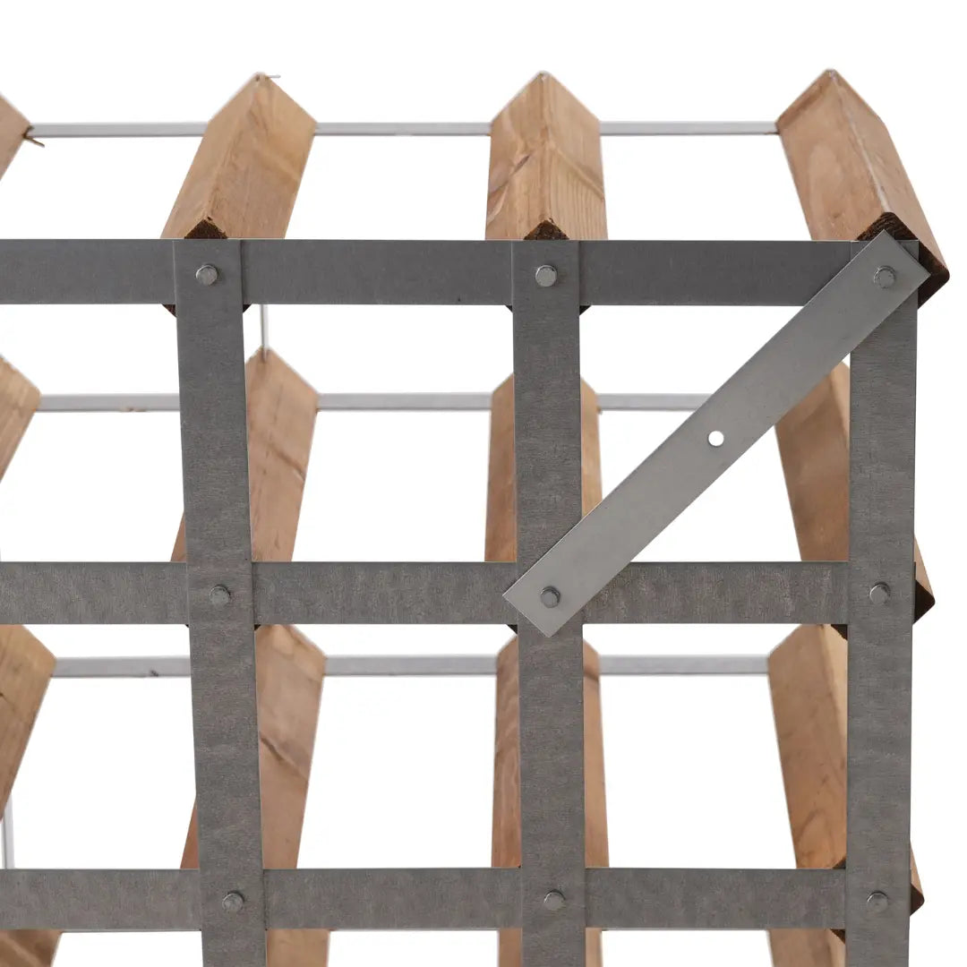 Traditional Wine Rack Vinställ Light Oak 16 Flaskor