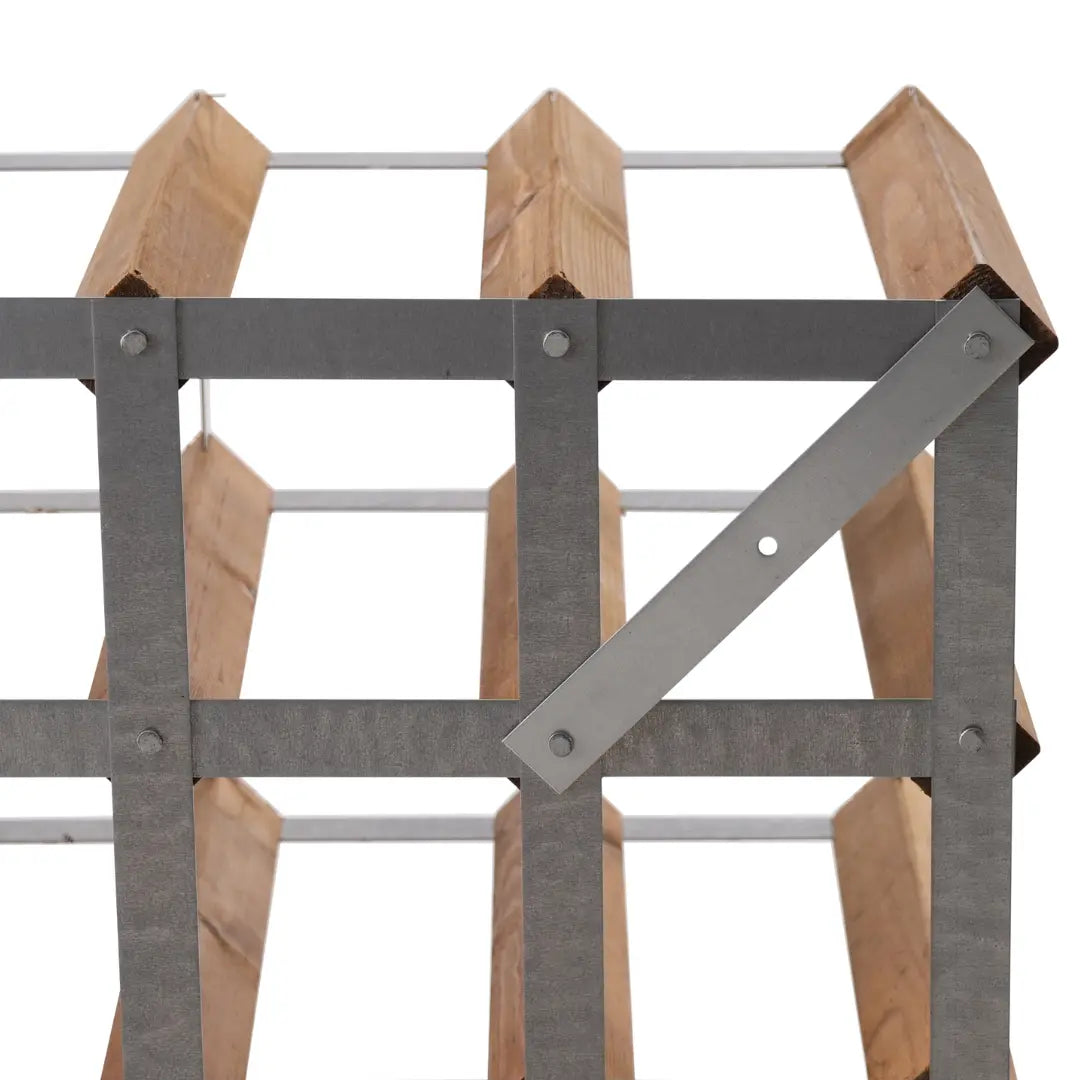 Traditional Wine Rack Vinställ Light Oak 9 Flaskor
