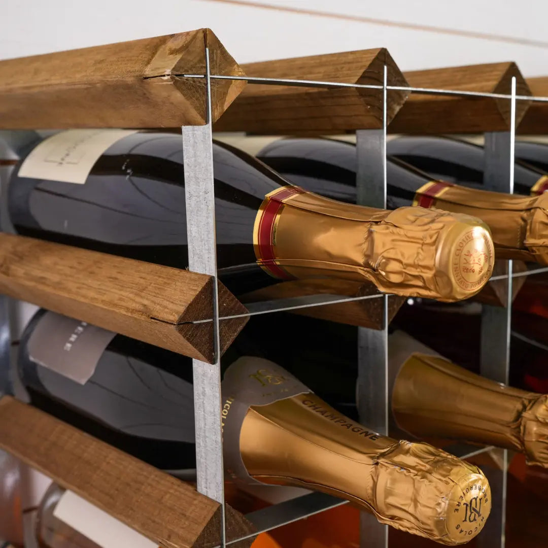 Traditional Wine Rack Vinställ Light Oak 9 Flaskor