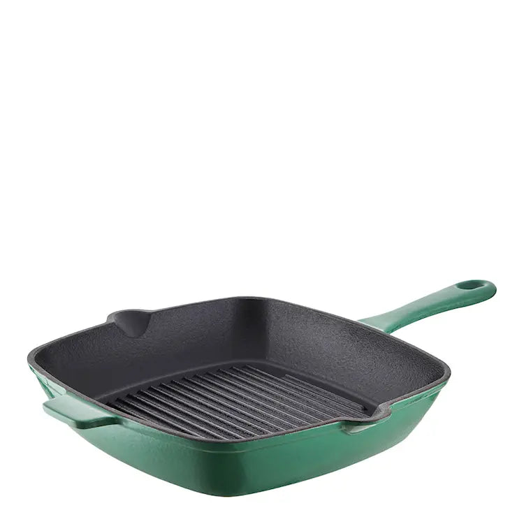 Barbary&Oak Grillpanna Gjutjärn 26 cm Grön