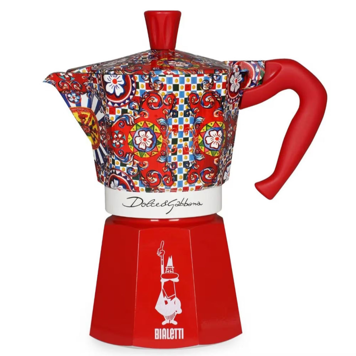 Bialetti Moka express Dolce & Gabbana 6 koppar Röd
