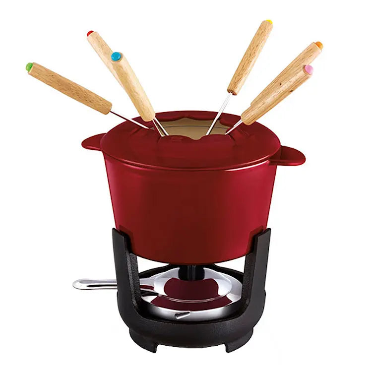 Beka Fondueset Gjutjärn 1,1 L Röd