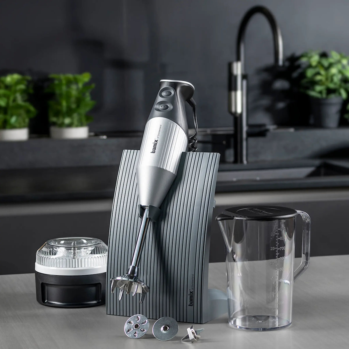 Bamix Stavmixer Swissline D 200 w Silvergrå