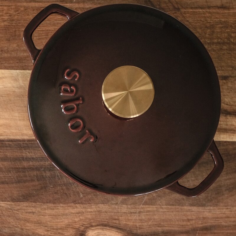 Sabor Gjutjärnsgryta 2 L zinfandel mässing