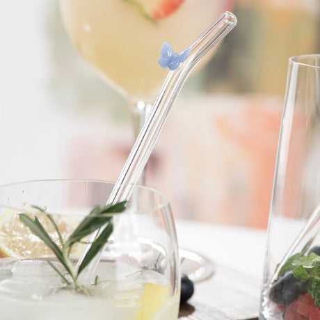 Modern House Fun sugrör 20 cm 4-pack fjäril