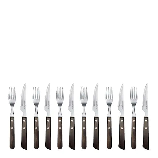 Anders Petter Classic grillbestick 12 delar brun/blank