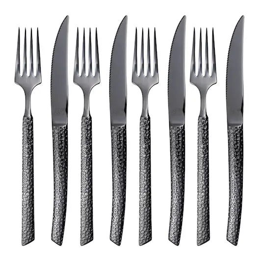 Vargen & Thor Lava bestickset 8 delar antracit