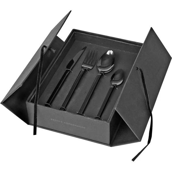 Broste Copenhagen Tvis Bestickset 16 delar Titanium Black - Kockensval