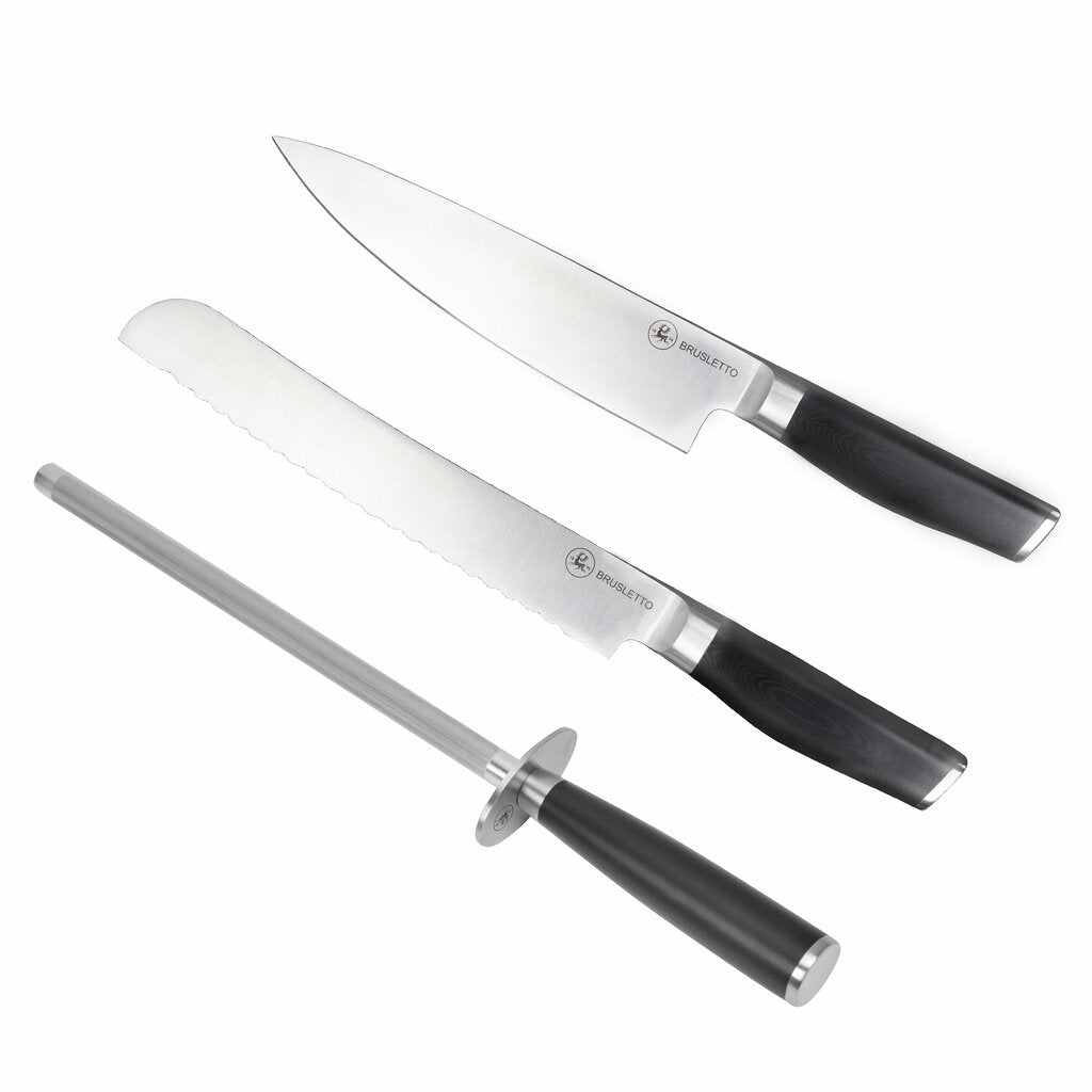Brusletto Knivset 3 Delar, Svart - Kockensval