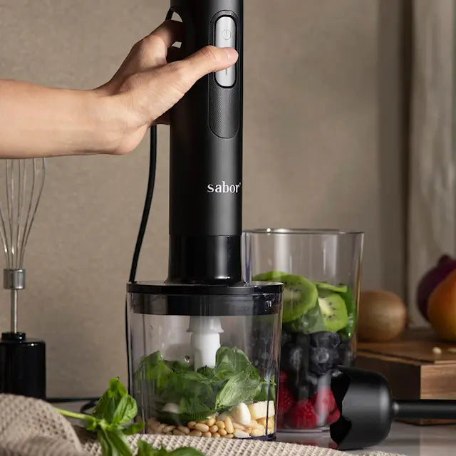 Sabor Ultimate stavmixer 1000W 0,6 L svart/klar