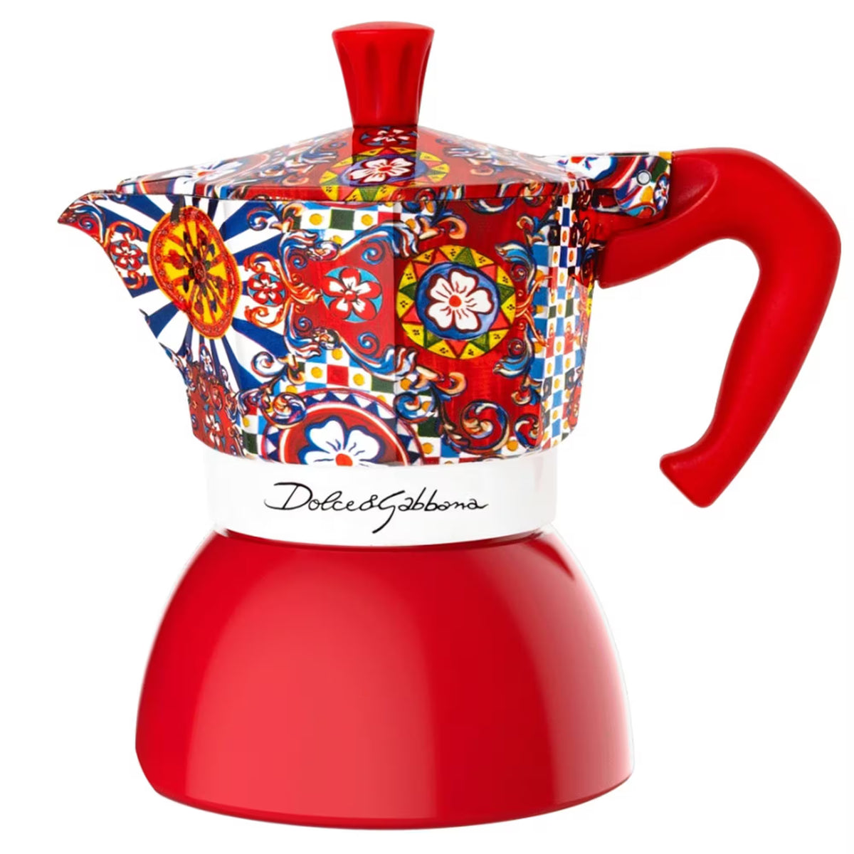 Bialetti Moka Induction Dolce & Gabbana 4 koppar Röd