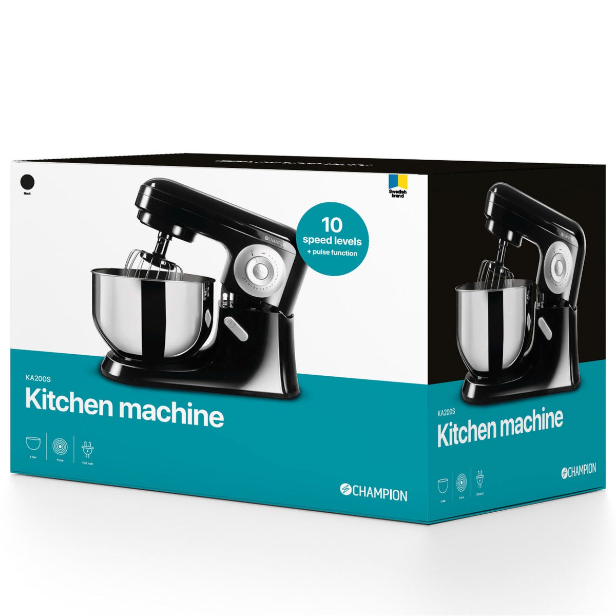 Champion Köksmaskin 5L 700W Svart - Kockensval