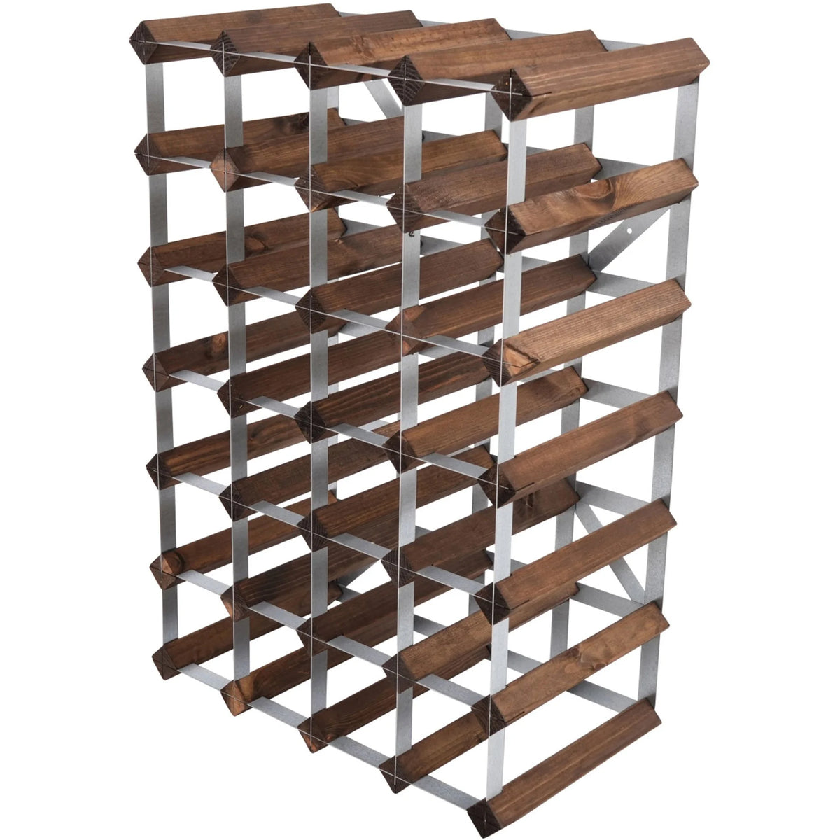 Traditional wine rack Vinställ Påbyggnadsbart 30 Flaskor Dark oak