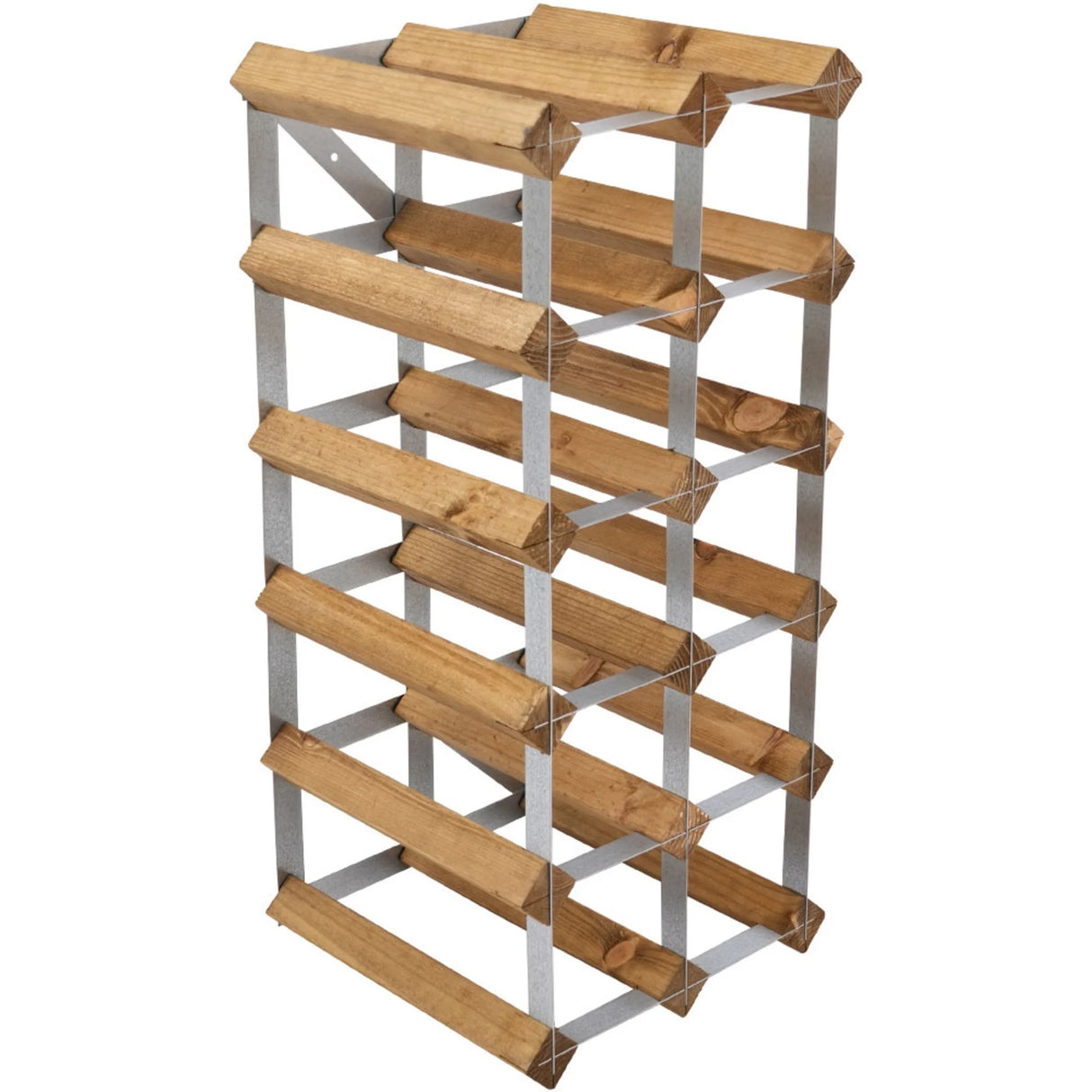 Traditional wine rack Vinställ Påbyggnadsbart 15 Flaskor Light oak