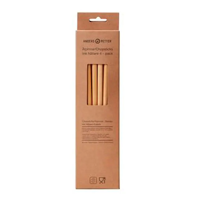 Anders Petter Ätpinnar med Hållare 4-pack Bambu