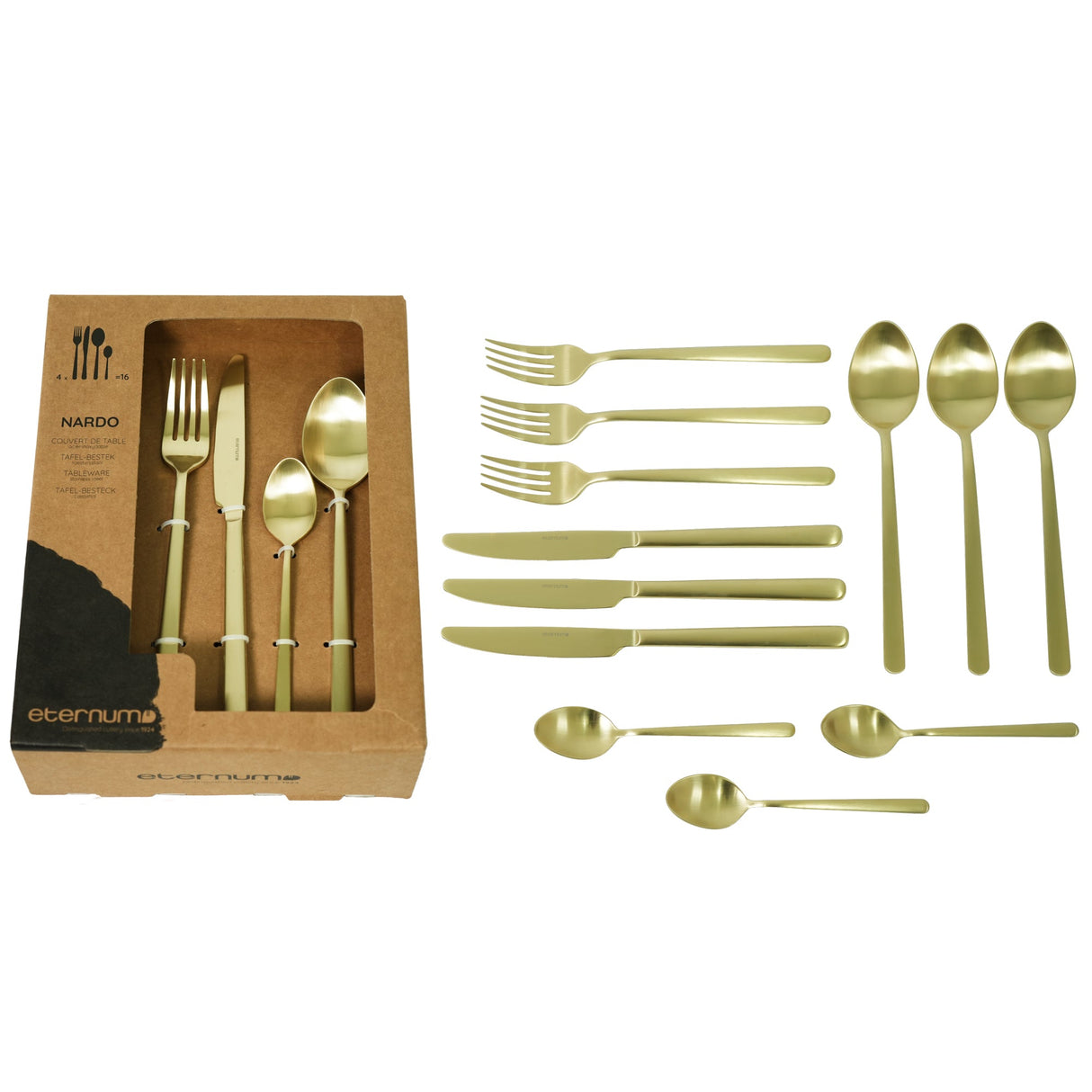Eternum Nardo Bestickset Champagne 16 delar - Kockensval