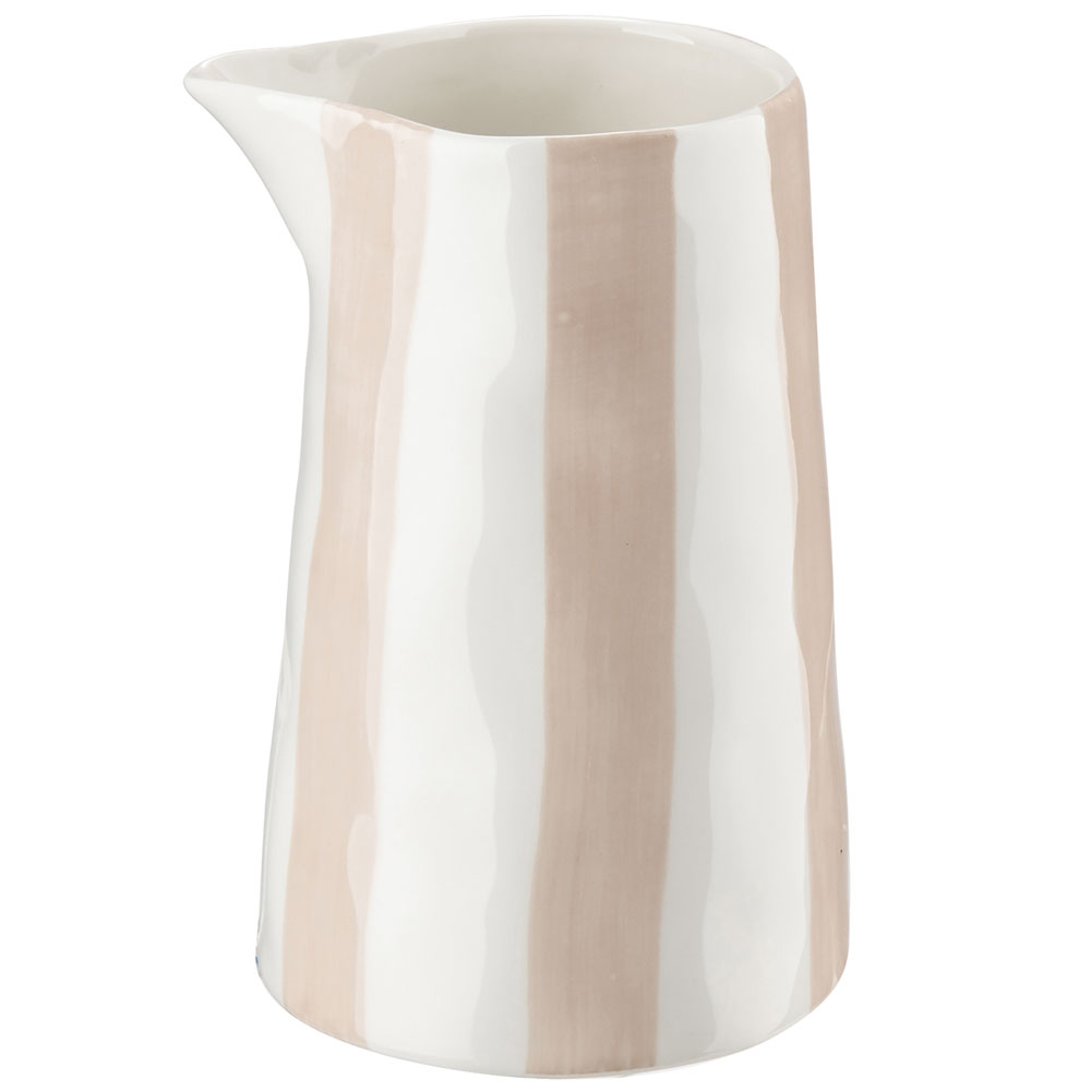 Stiernholm Stripes Gräddkanna 11,5 cm Vit rosa