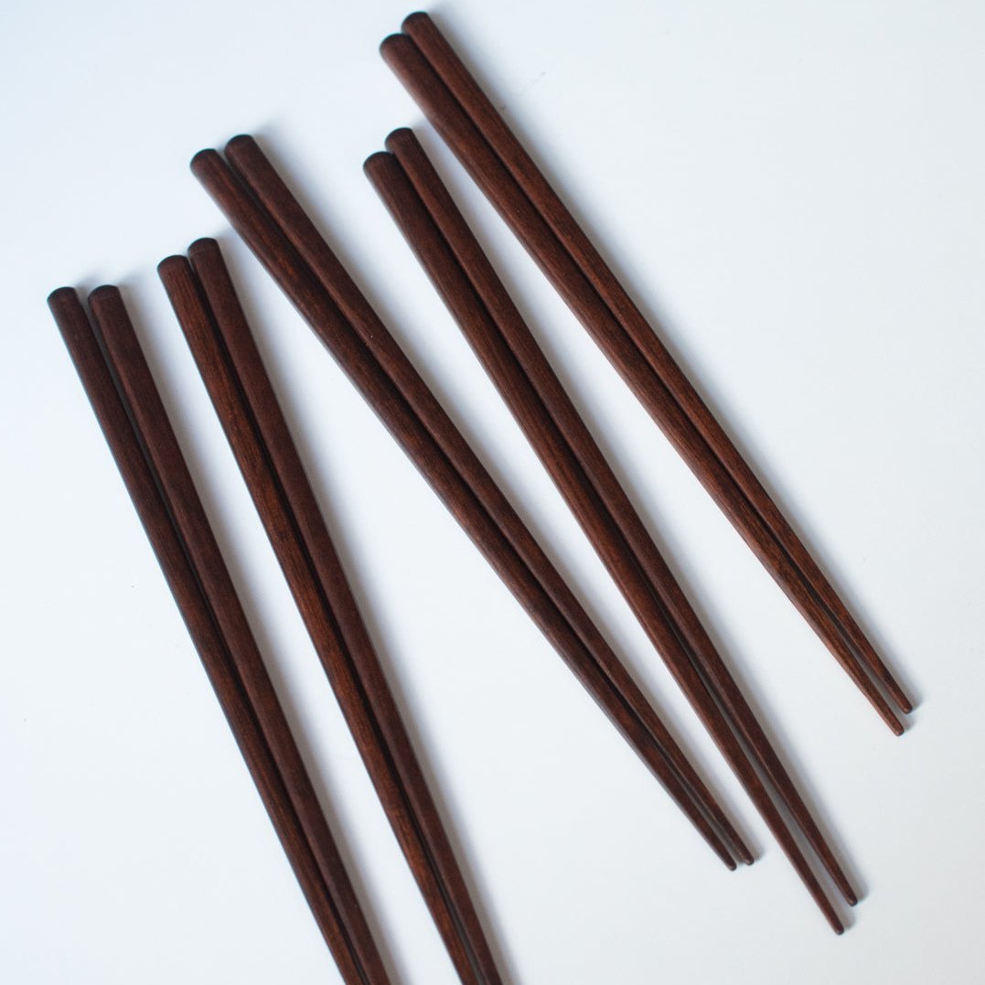 Kawai Ätpinnar Plain Wood 5 - pack Brun - Kockensval