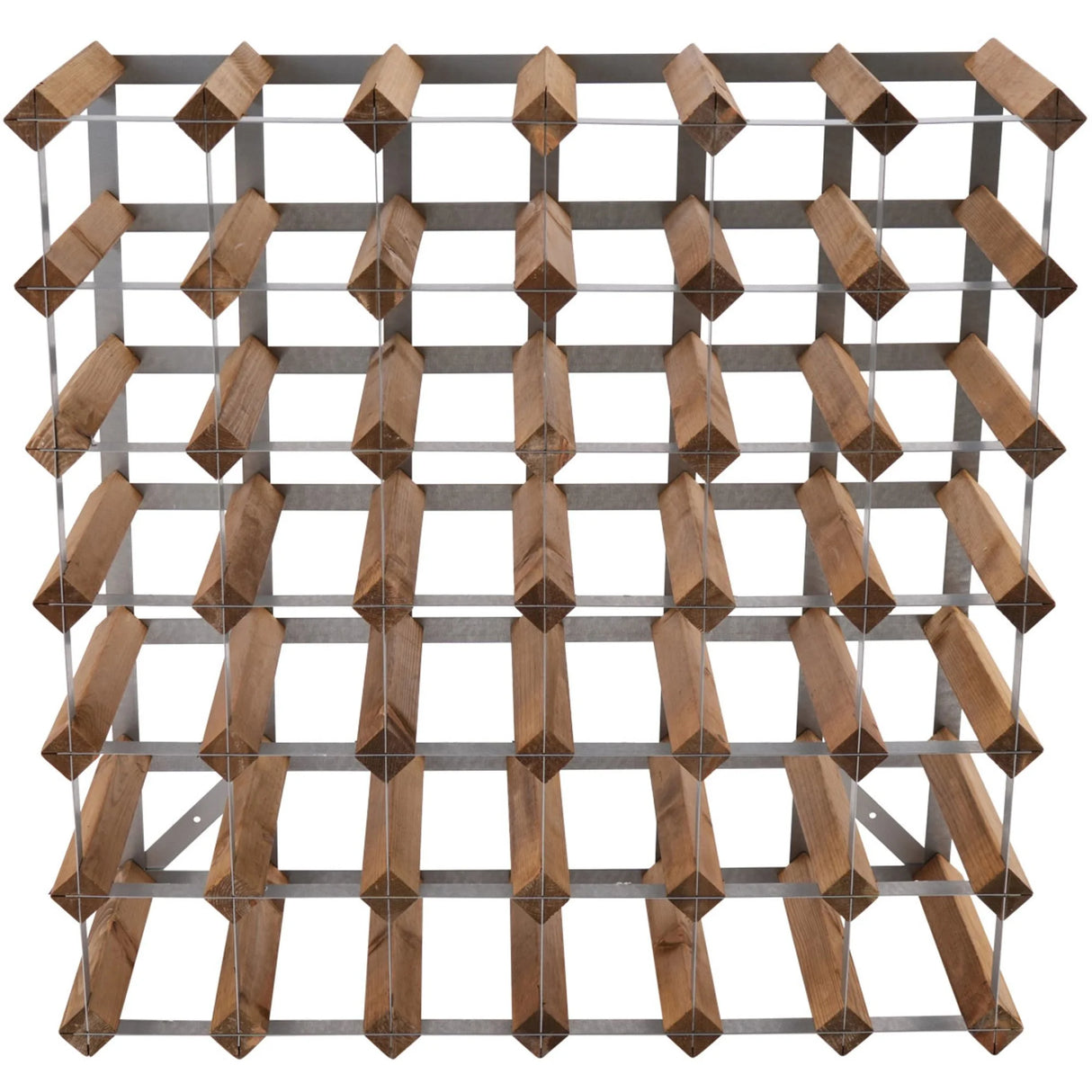 Traditional Wine Rack Vinställ Light Oak 42 Flaskor