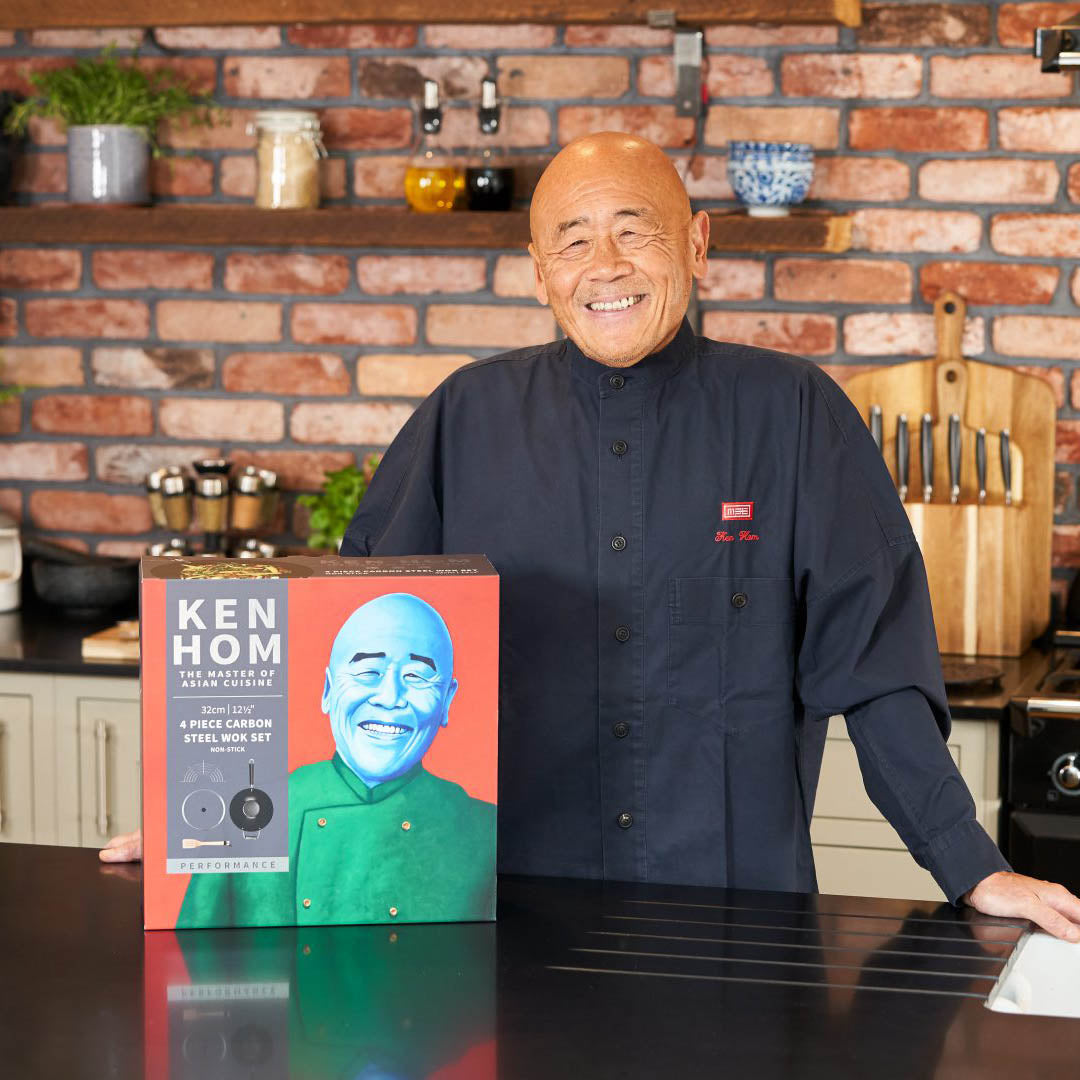 Ken Hom Excellence Wokpanna i kolstål 20 cm svart