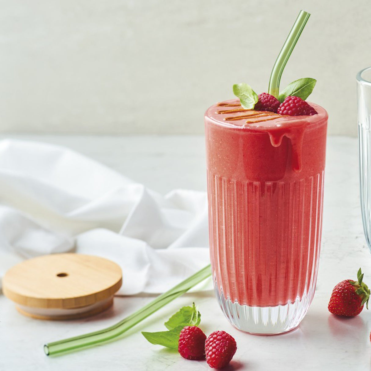 La Rochére Ouessant Smoothieglas med Lock och Sugrör 43 cl - Kockensval