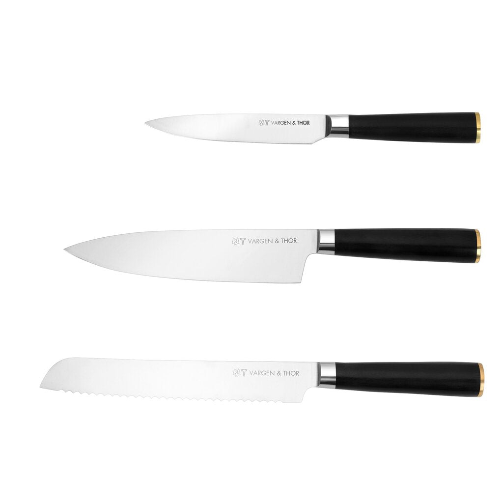 Vargen & thor Vargavinter knivset 3 delar svart