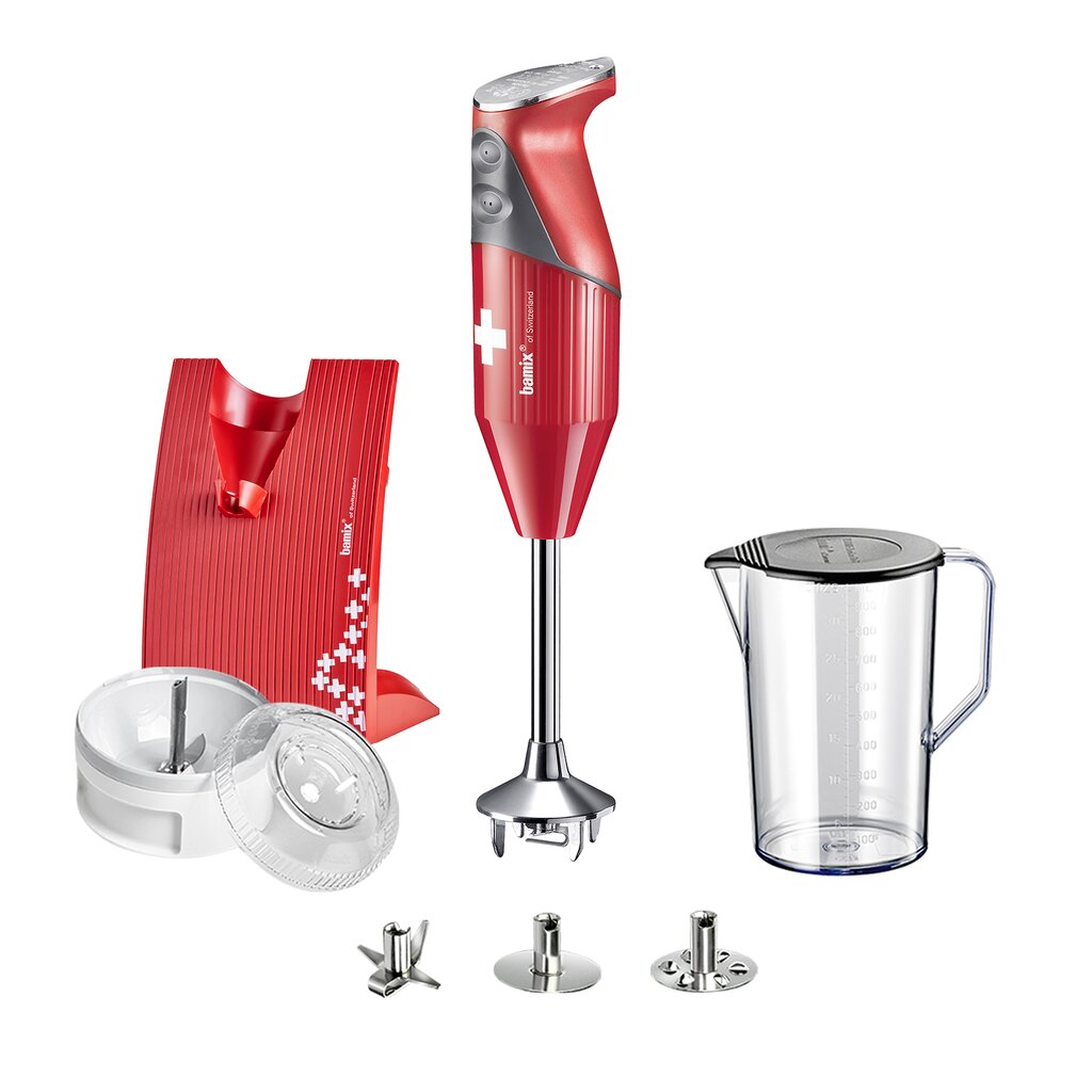 Bamix Stavmixer Swissline D 200 w Röd