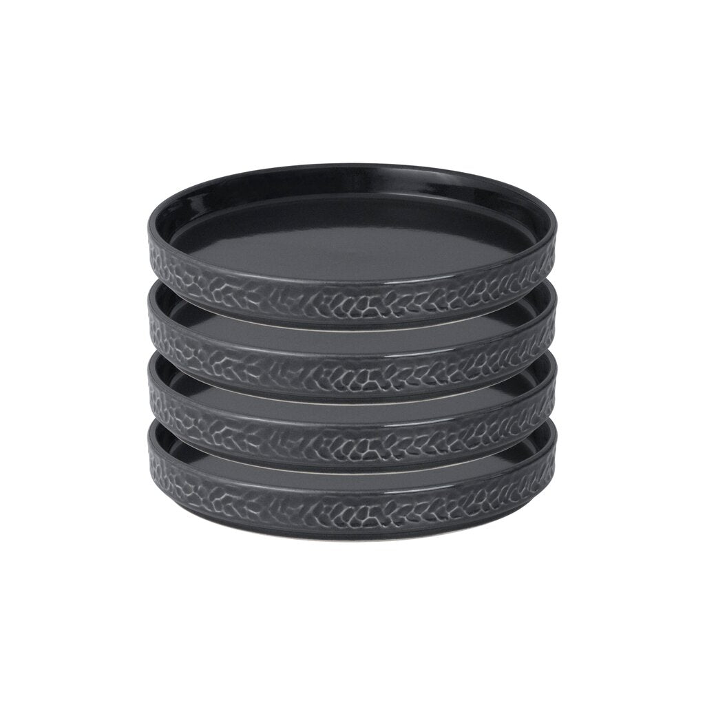 Vargen & Thor Servisen C assiett 4-pack antracit