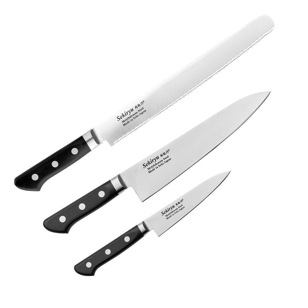 Sekiryu Master knivset 3 delar svart
