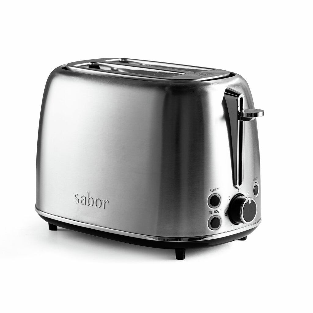 Sabor Elevation brödrost 2 skivor borstat stål
