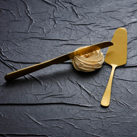 Modern House Gold Serveringsbestick 2 Delar Satin - Kockensval