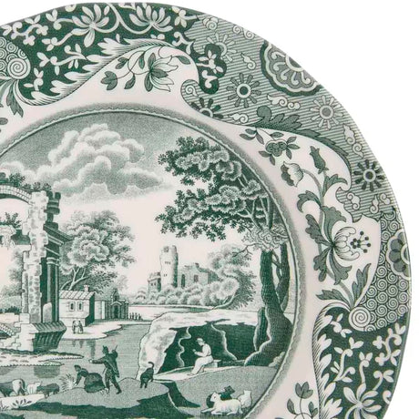 Spode Heritage Green Italian tallrik 20 cm grön/vit