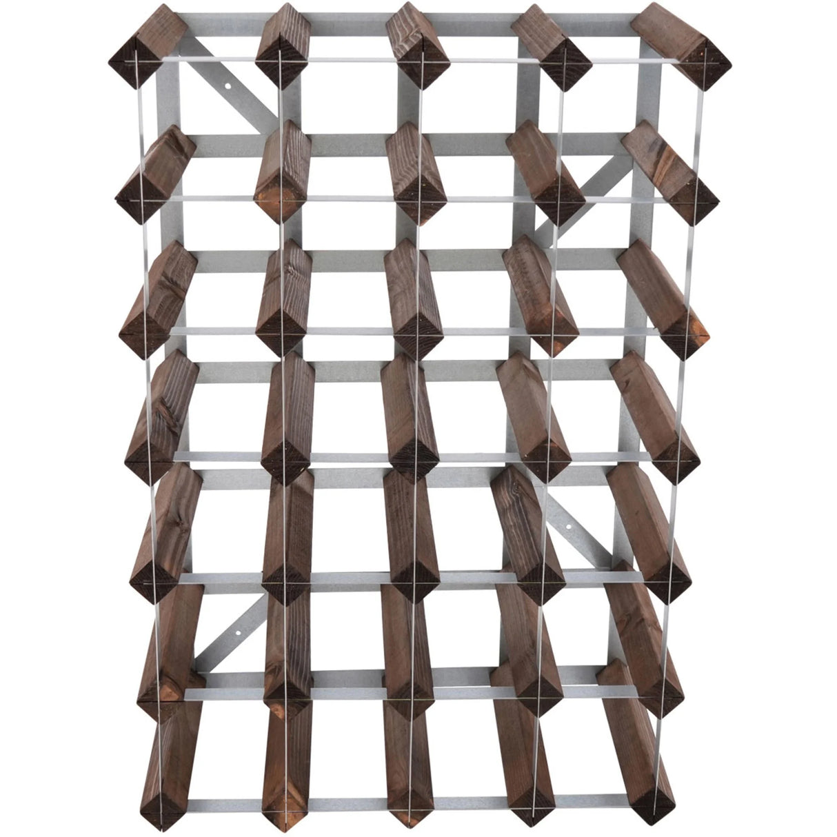 Traditional wine rack Vinställ Påbyggnadsbart 30 Flaskor Dark oak